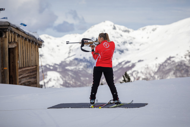 Ecole de ski, Biathlon